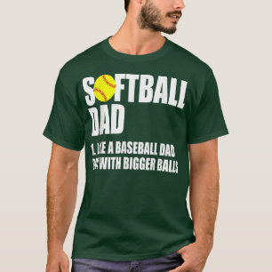 Camiseta Hombres Softball Dad Definition Funny