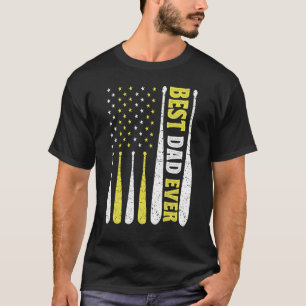 Camiseta Hombres Softball Dad Mejor Papá Que Nunca Con Esta