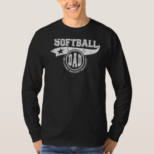 Camiseta Hombres Softball Papá Día del Padre Deporte