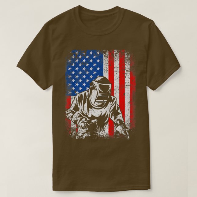 Camiseta Hombres soldados de la bandera norteamericana de E (Diseño del anverso)