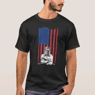 Camiseta Hombres soldando a Iro, soldado de soldadura de la