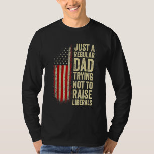 Camiseta Hombres Solo Un Padre Regular Tratando De No Criar