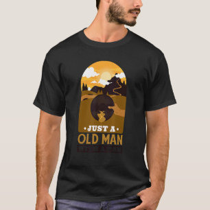 Camiseta Hombres Sólo Un Viejo Con Un Panner De Oro Pan