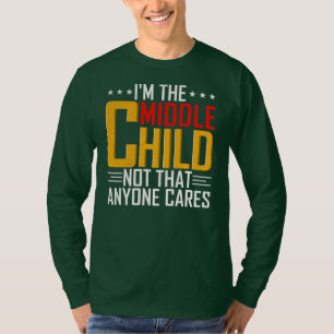 Camiseta Hombres, soy el niño del medio, citas cómicas de h