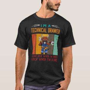 Camiseta Hombres, soy el paro técnico del cajón cuando esto