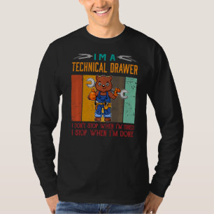 Camiseta Hombres, soy el paro técnico del cajón cuando esto