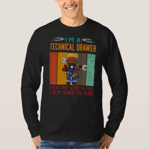 Camiseta Hombres, soy el paro técnico del cajón cuando esto