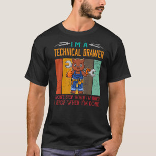 Camiseta Hombres, soy el paro técnico del cajón cuando esto