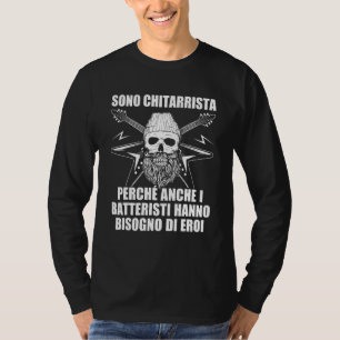 Camiseta Hombres, soy guitaristas rock guitarra música gráf