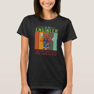Camiseta Hombres, soy ingeniero, paro cuando estoy listo, t