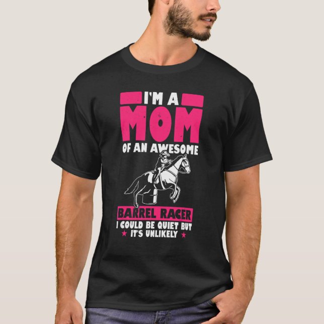Camiseta Hombres, Soy Mamá De Un Impresionante Racer De Bar (Anverso)