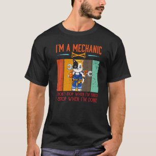 Camiseta Hombres, soy mecánico cuando estoy listo como meca