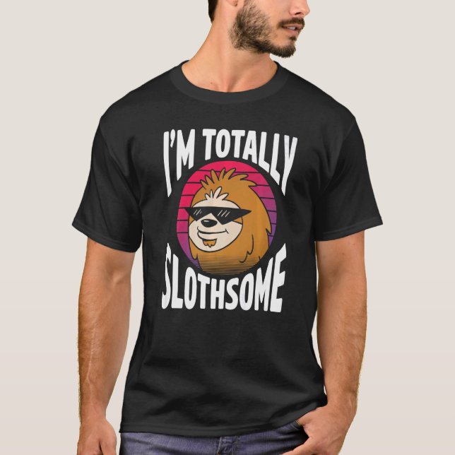 Camiseta Hombres Soy Muy Slothsome Love Sloths Cute Sloth L (Anverso)