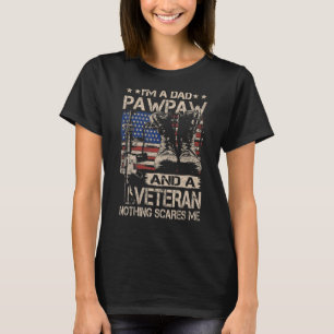 Camiseta Hombres, soy papá Pawpaw y un veterano padre Pawpa