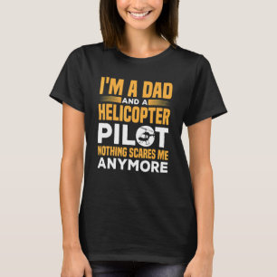Camiseta Hombres, soy papá y piloto de helicópteros