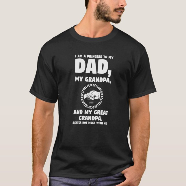 Camiseta Hombres, Soy Princesa Para Mi Papá, Mi Familia Abu (Anverso)