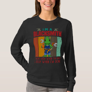 Camiseta Hombres, soy un herrero, no paro cuando estoy cans