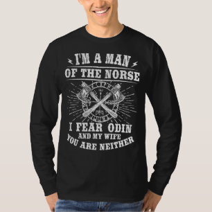 Camiseta Hombres, soy un hombre del norte, le temo a Odin m