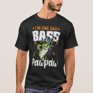 Camiseta Hombres Soy Un Mal Bajo Pawpaw Bajo La Pesca De Gr