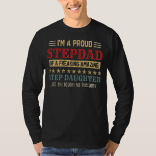Camiseta Hombres, soy un orgulloso padrastro de una asombro