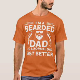 Camiseta Hombres, soy un papá con barba como un papá normal