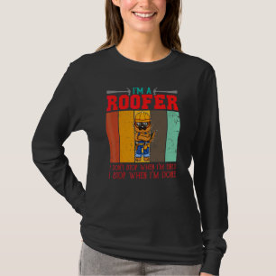 Camiseta Hombres Soy un techador No paro cuando estoy cansa