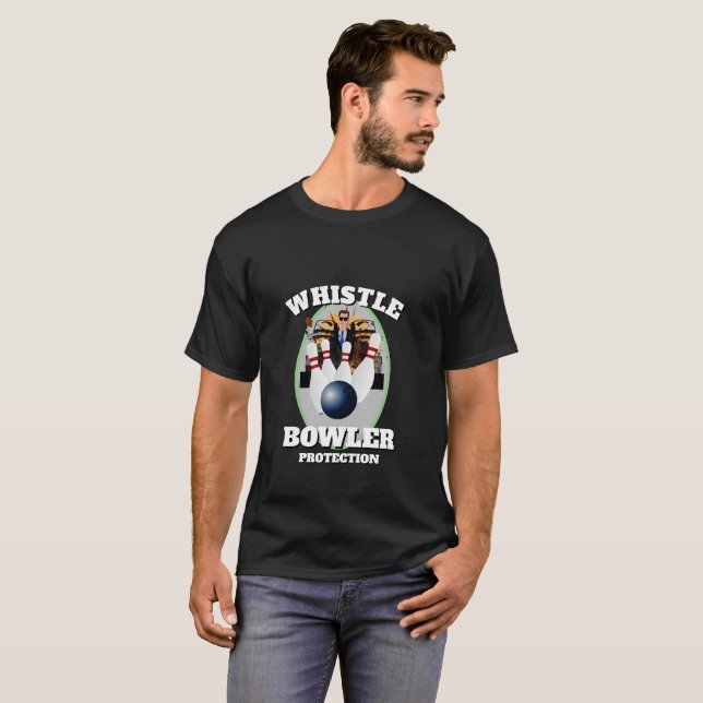 Camiseta Hombres Sports Bowling SHIRT Funny WHISTLE BOWLER (Anverso completo)