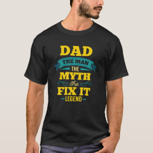 Camiseta Hombres Sr Fix It Shirt Handyman Fathers Day Gift