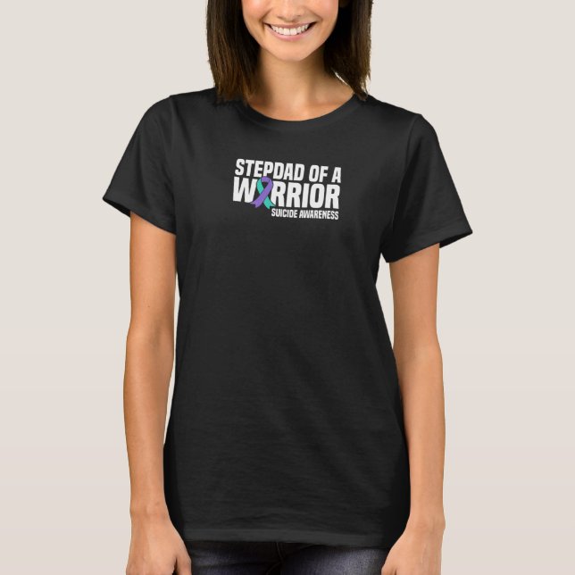 Camiseta Hombres Stepdad De Un Consciente De La Prevención  (Anverso)