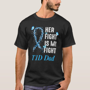 Camiseta Hombres Su lucha es mi lucha T1D Papá Diabetes tip