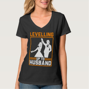 Camiseta Hombres Subiendo a Esposo Novios Boda Despedida de