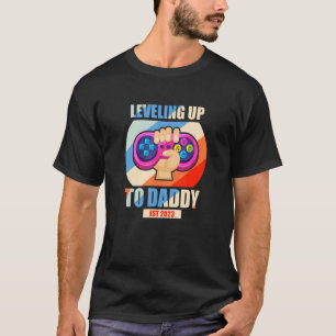Camiseta Hombres Subiendo De Nivel A Papá 2023 Nuevo Papá V