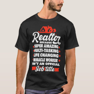 Camiseta Hombres super increíbles agentes inmobiliarios 