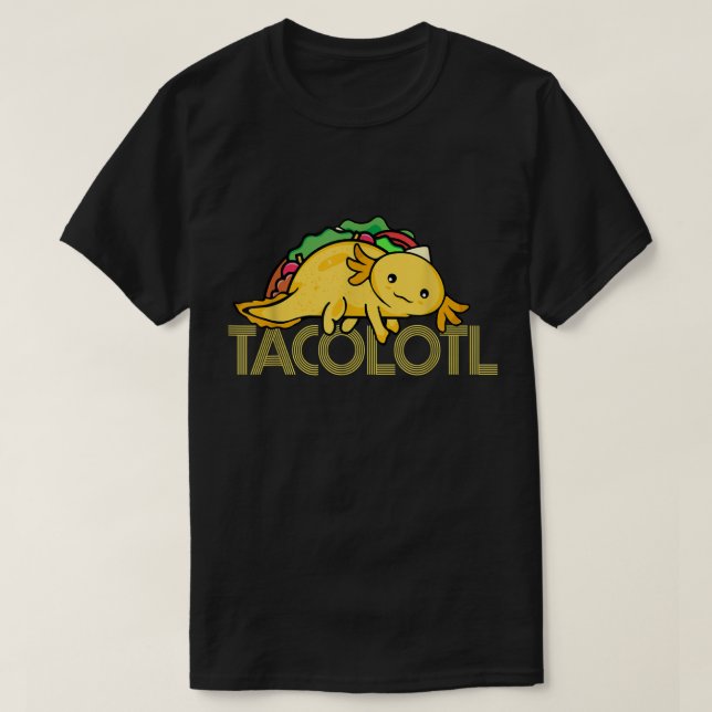 Camiseta Hombres Taco Lover Axolotl Mujeres Lover Cuelgan A (Diseño del anverso)