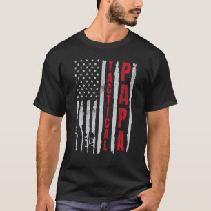 Camiseta Hombres tácticos de papá son grandes patriotas de 