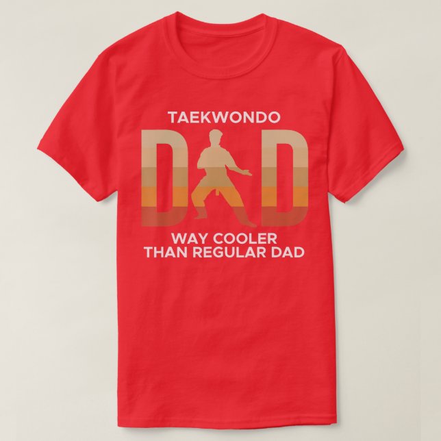 Camiseta Hombres Taekwondo Papá Es Mucho Más Frío Que Papá  (Diseño del anverso)