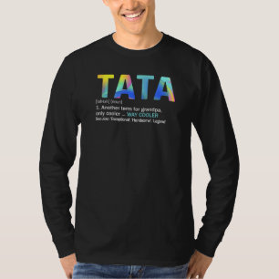 Camiseta Hombres Tata Definición Como Un Abuelo Regular Sol