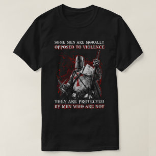 Camiseta Hombres Templarios De Caballero Se Oponen A La Vio