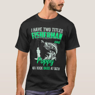 Camiseta Hombres Tengo Dos Títulos Fisherman Poppop Bass Fi