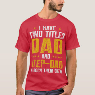 Camiseta Hombres, Tengo Dos Títulos, Papá, Y Fanático Graci