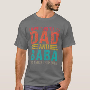 Camiseta Hombres, Tengo Dos Títulos, Papá Y Papá Baba