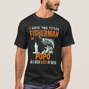 Camiseta Hombres Tengo Dos Títulos Pescador Pop Bass