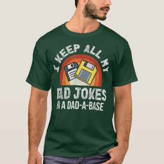 Camiseta Hombres, Tengo Todos Los Chistes De Mi Papá En Una