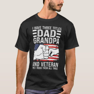 Camiseta Hombres Tengo Tres Títulos Papá Abuelo Grandad 1