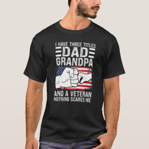 Camiseta Hombres Tengo Tres Títulos Papá Abuelo Grandad 1