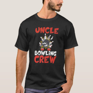 Camiseta Hombres Tío Bowling Niños De La Tripulación Coinci