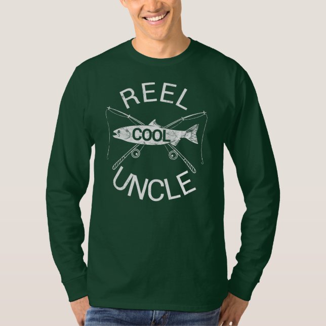 Camiseta Hombres Tío Cumpleaños Día del Padre Pescado (Anverso)