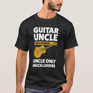 Camiseta Hombres tío de guitarra como un muñeco normal de g