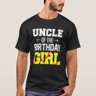 Camiseta Hombres Tío Del Chica De Cumpleaños Chica De Softb