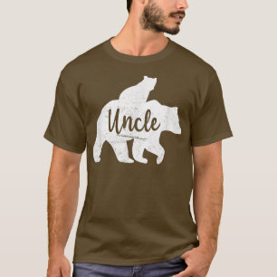 Camiseta Hombres Tío Oso Bear Bear Cub Montar En La Espalda